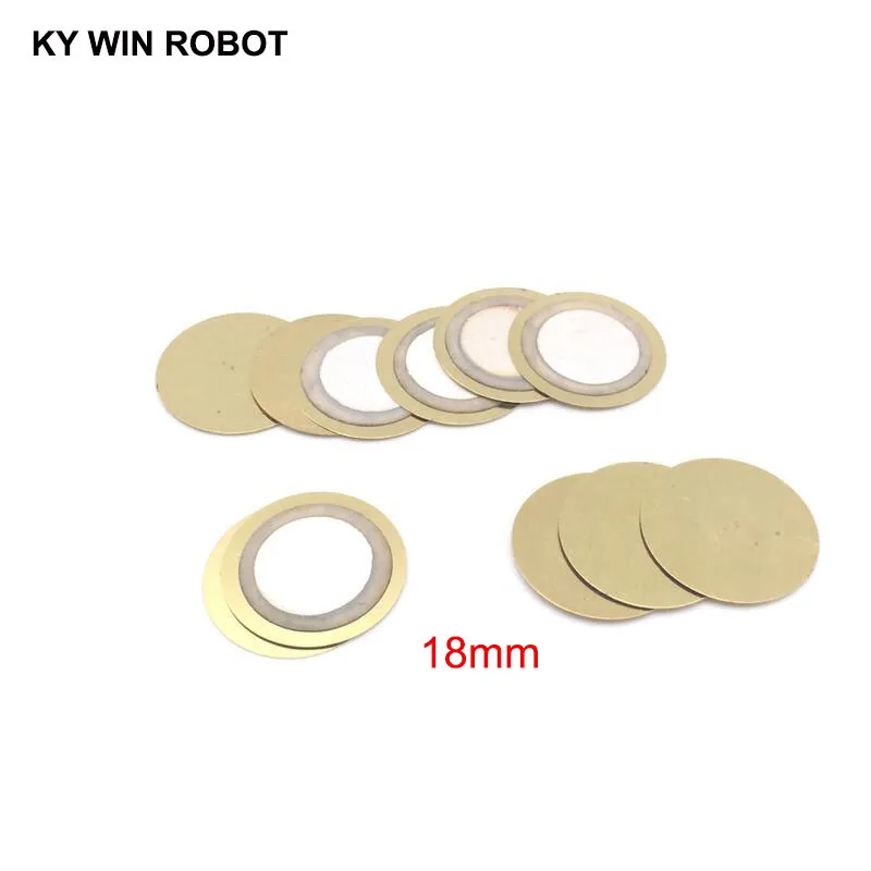 100 Pcs/Lot Piezoelectric Piezo Ceramic Wafer Plate Buzzer Loudspeaker Dia 18mm For Arduino Diy