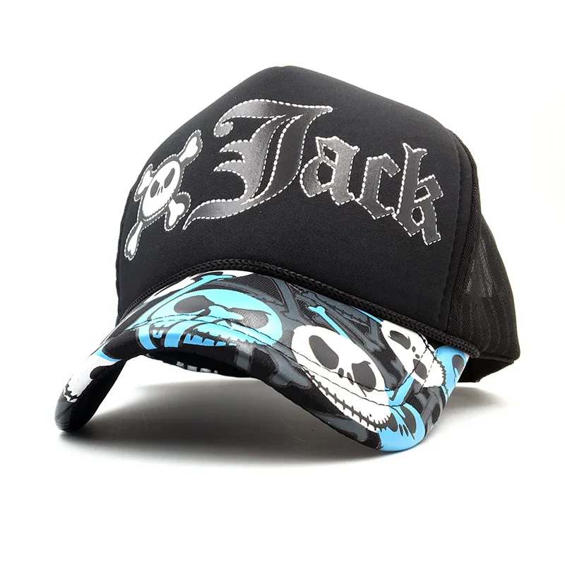 Unisex JACK women Baseball Cap Breathable Summer Skull Cap with Mesh Casual casquette Trucker men Hat Adjustable Snapback Hats