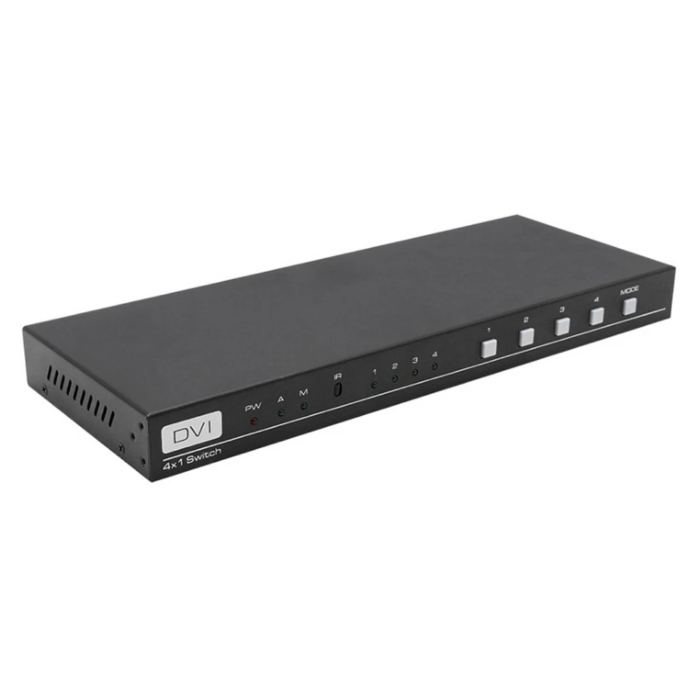 Imagem -03 - Switch 1080p 4k 3d Rs232 Dvi 2x1 4x1 Interruptor Dvi em com Controle Remoto ir para Projetor Monitor e Computador