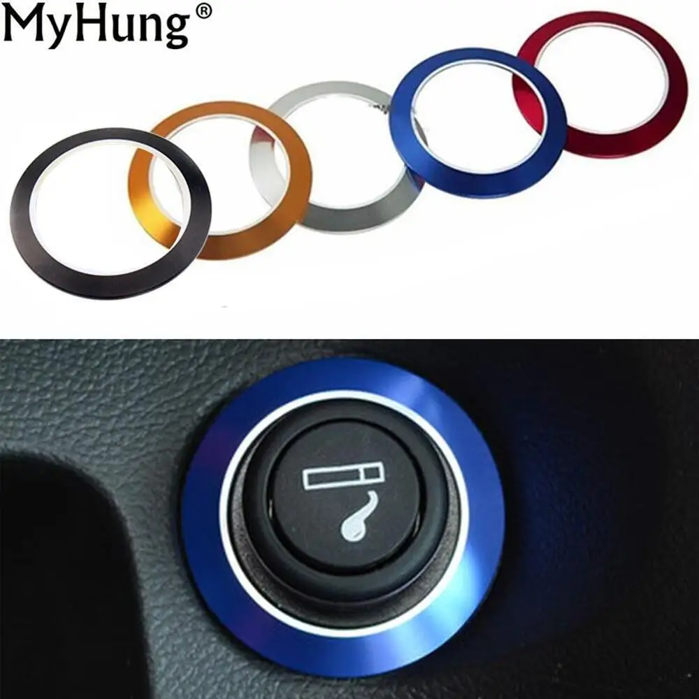 5 Color Cigarette Lighter Decoration Trim Ring Stickers For Chevrolet Cruze Malibu Excelle GT XT 2009 To 2013 Auto Accessories