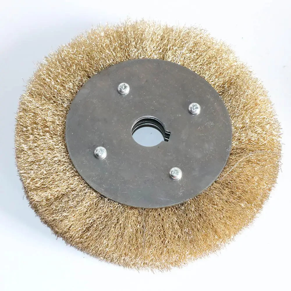 1pc 2pc Flat Wire Wheel Brush 3”-8“ for Bench Grinder Polishing Abrasive Tool For Metal wood Derust Deburring remove paint