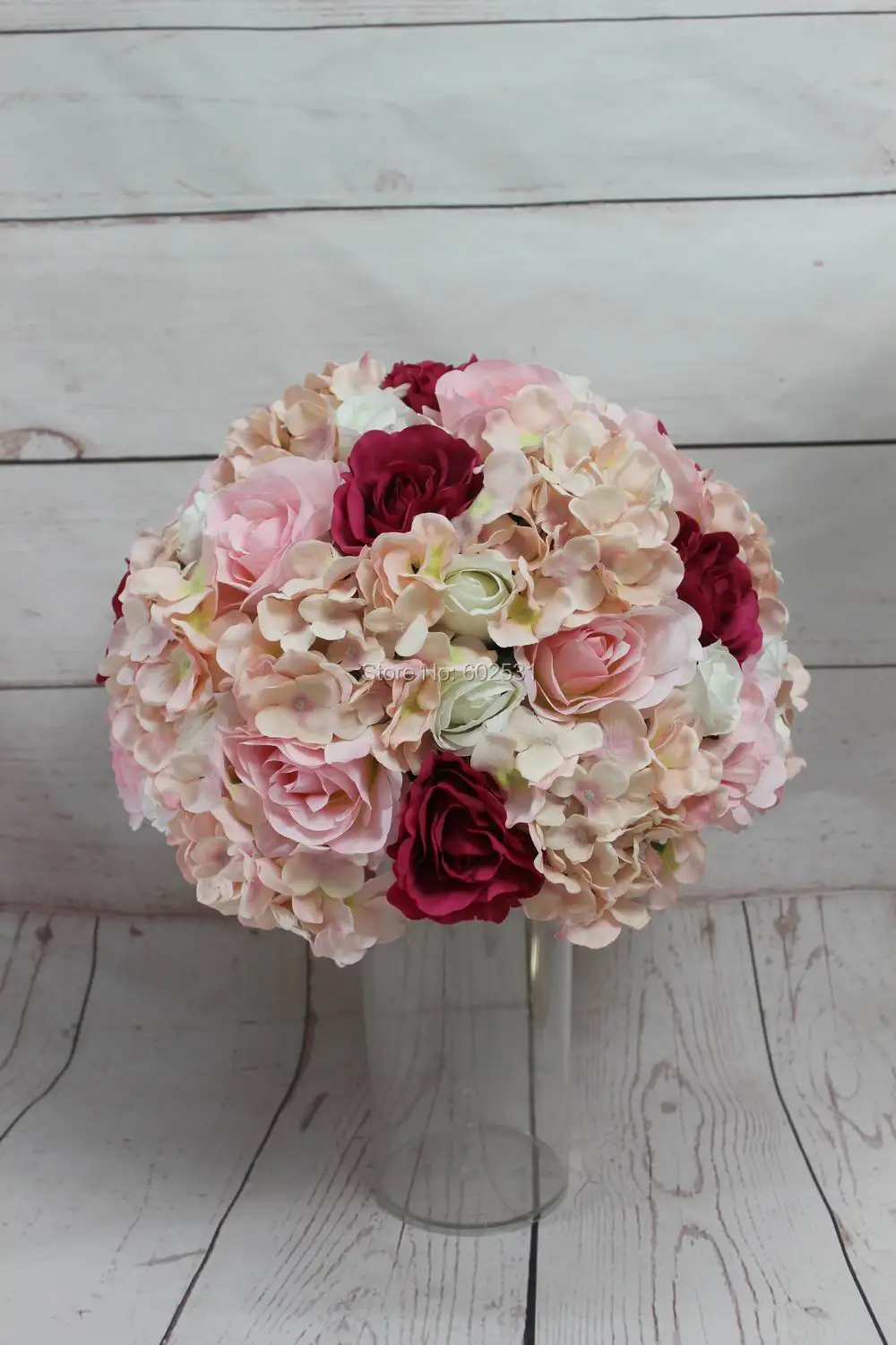 SPR!!Free shipping!10pcs/lot wedding road lead artificial flower ball table flowers centerpiece flower balls decoration