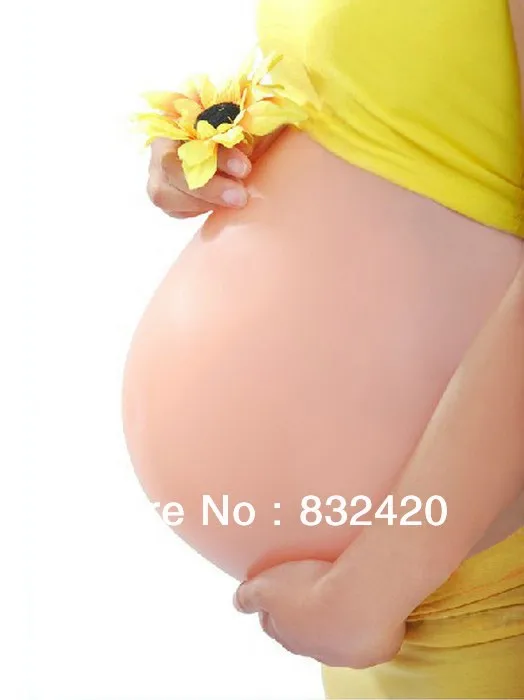 Christmas Promotion Silicone Fake Belly Artificial Belly Adoption False Pregnant Belly