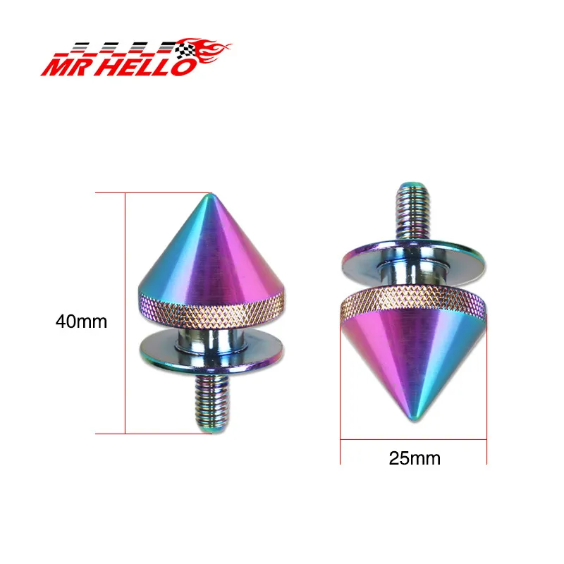 Universal Red Spike Quick Release Fasteners for Car Bumper Trunk Hatch Lids Aluminum Release Attachment Fastener r30