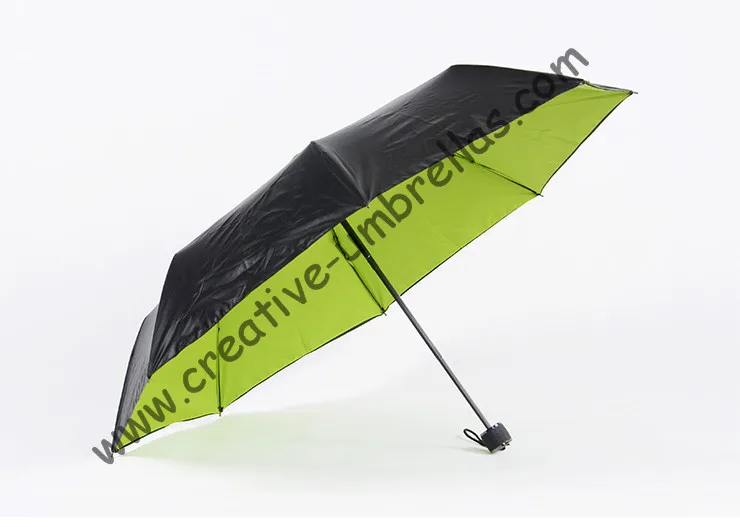 Imitation paradise ,three fold, summer parasol,hand open,windproof,bag parasol,UV protecting,colour  coating,pantone colour