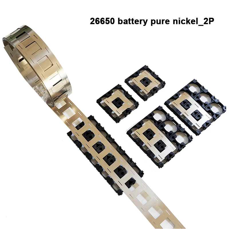 Striscia e supporto in nichel puro 26650 per staffa di giunzione batteria 26650 Serie di saldatura batteria al litio e nastro in nichel parallelo