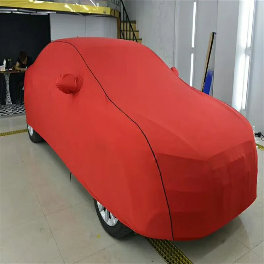 

Universal Sedan Car Cover Anti-UV Indoor Dust Resistance Auto Show Garage Surface Protector Elastic Cloth