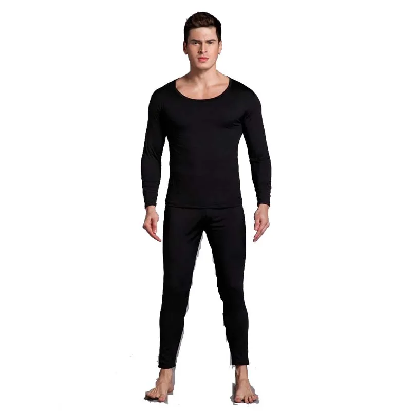 Winter Mens Womens Lined Thermal Motorcycle Underwear Set Skiing Base Layer Warm Long Johns Shirts & Tops Bottom Suit