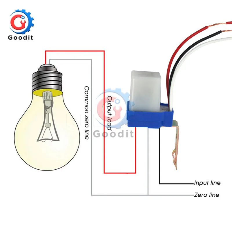 

Switch Automatic Auto On Off Photocell street Light Switch 50-60Hz 10A Photo Control Photoswitch Sensor DC 12V 24V AC 220V