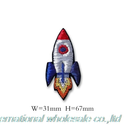 New style Cartoon rocket badge Handmade metal wire rozet Fashion personality Clothing Accessories badges