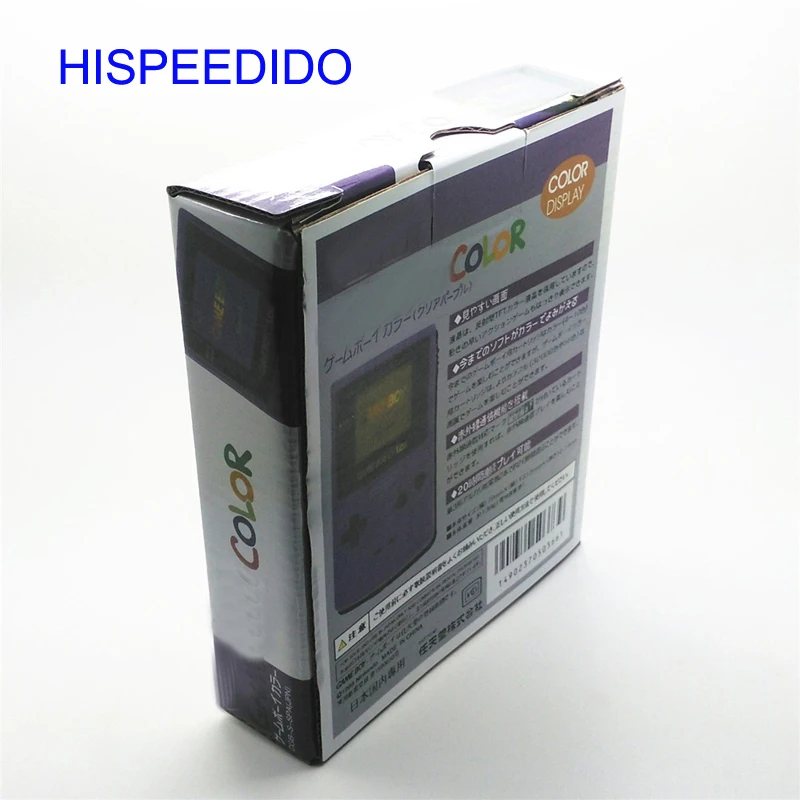 HISPEEDIDO สำหรับ GBC คอนโซลเกมใหม่กล่องบรรจุกล่องสำหรับ Gameboy สีขายปลีกเกมผู้เล่นแพคเกจ