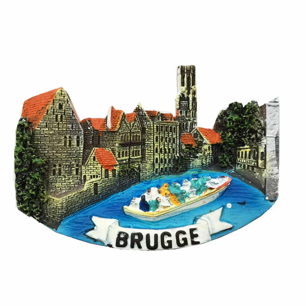 

BABELEMI New ArrivalBelgium Bruges Fridge Magnet Travel Souvenirs Refrigerator Magnets Stickers Home Decoration