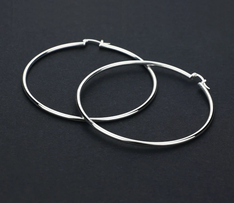 

Модные женские серебряные серьги-крючки в стиле хип-хоп, серьги из стерлингового серебра 925 пробы, ювелирные изделия из цельного серебра, круглые модные серьги, бижутерия