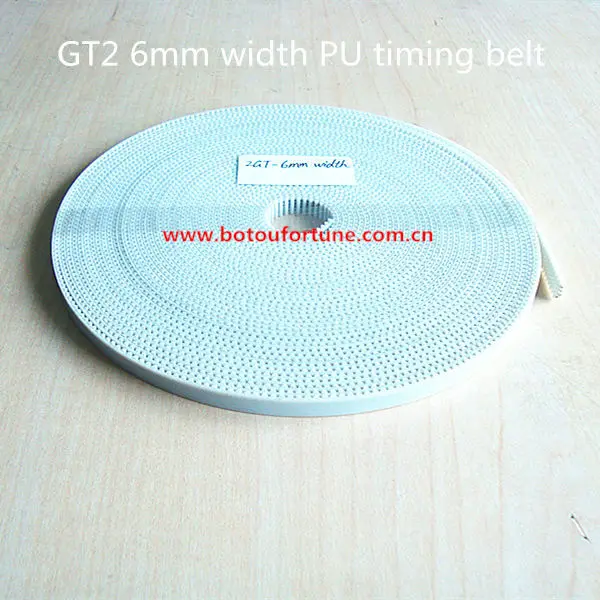 PU with steel core gt2 6mm width gt2 timing belt 20m a pack for 3d printer free shipping