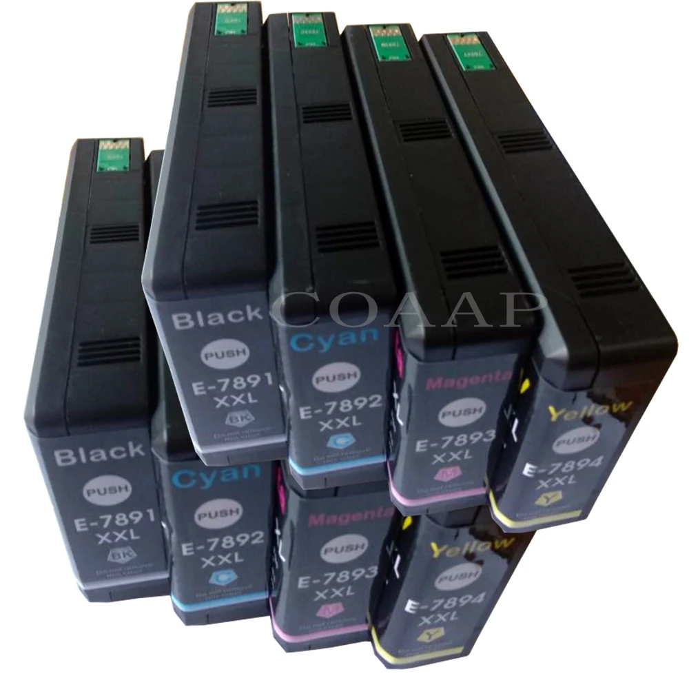 T7891 T78XL Compatible Ink Cartridge For Epson WF-4630DWF WF-4640DTWF WF-5110DW WF-5190DW WF-5620DWF WF-5690DWF Printer