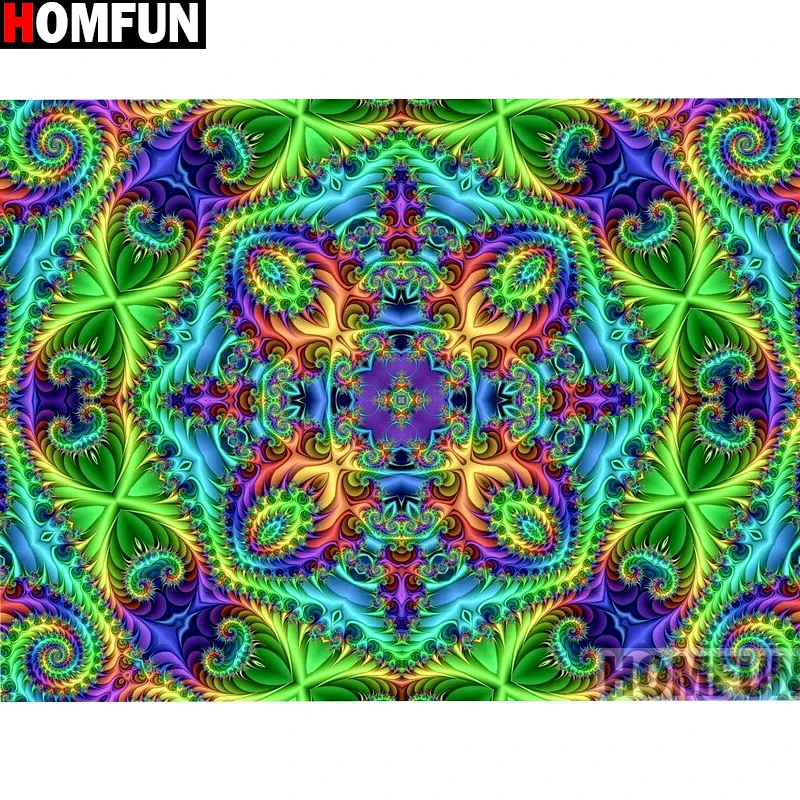 

HOMFUN Full Square/Round Drill 5D DIY Diamond Painting "Religious Mandala" 3D Embroidery Cross Stitch 5D Home Decor A13391