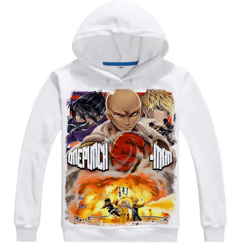 One-Punch Man Wanpanman Hoodie Anime Saitama Caped Baldy Cosplay O-nack Sweatshirt Cute Sweatshirts Japanese Cartoon Fans