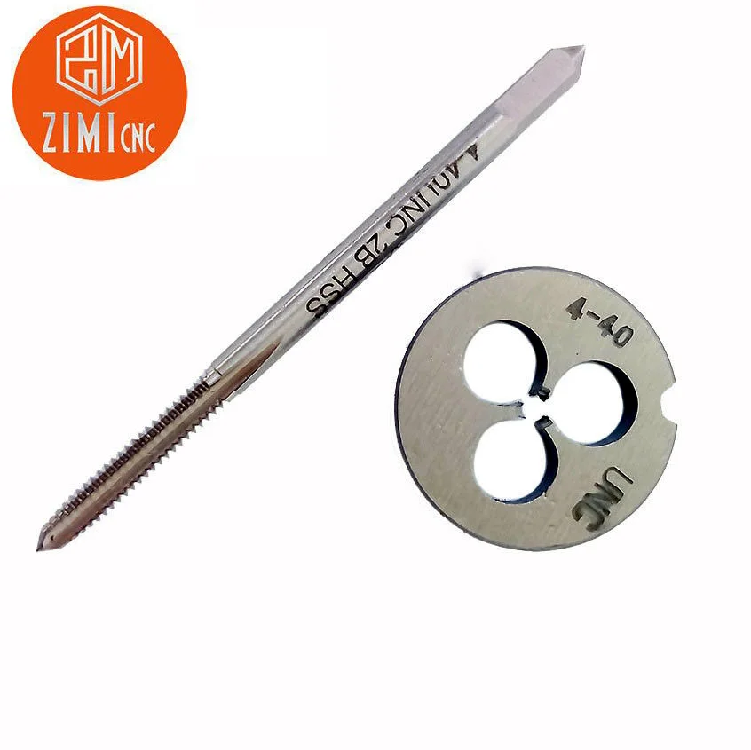 1 Bộ 4-40 Vòi + 1 Cái Chết CNC Công Cụ Cắt Phép Đồng Phôi Khoan Dạng HSS