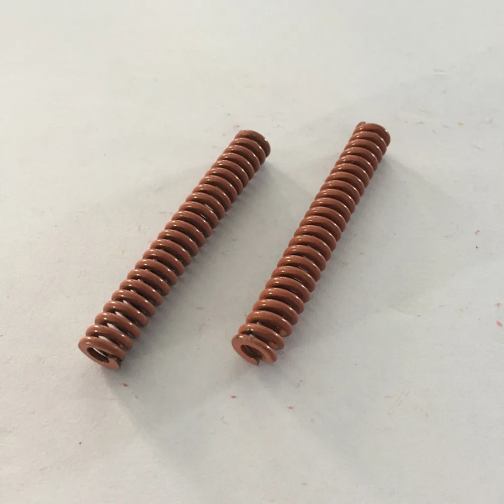 2 шт. коричневая Сверхтяжелая компрессионная пружина 8x4x20/30/50/80/90/100 мм