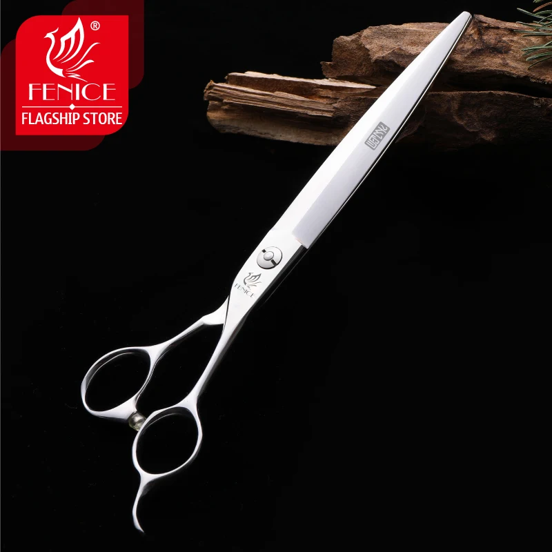 Fenice Pet Grooming Scissors 7.25 Inch Professional Japan 440C Dog Shears Hair Cutting Straight Scissors