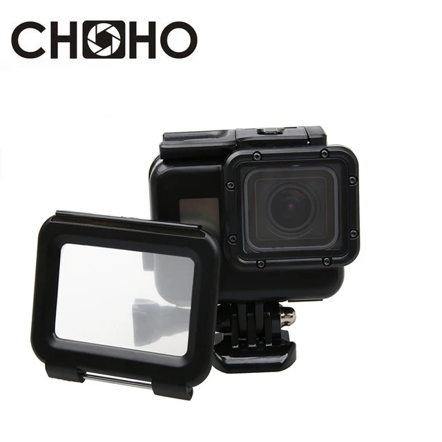 45M Podwodna wodoodporna obudowa do nurkowania + dotykowy uchwyt na tylne drzwi w kolorze czarnym do GoPro Hero 5 6 7 Black Go Pro Akcesoria