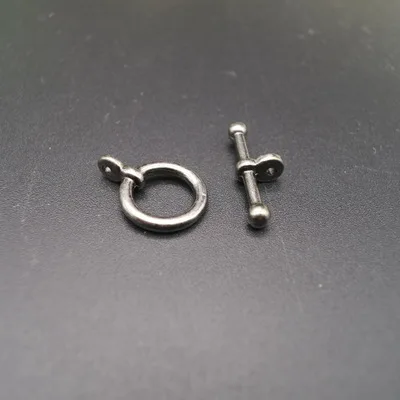 10set/lot Alloy Metal Toggle Clasps For Necklaces 12*20mm Gold Silver Color End Connectors Hooks DIY Jewelry Making Findings