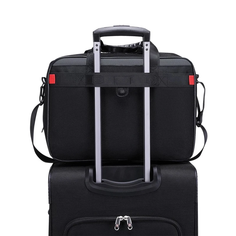 ¡Caliente! Juego de equipaje rodante de negocios de marca suiza para hombres, bolso de mano, caja de tela de rueda universal, maleta de moda, bolsa