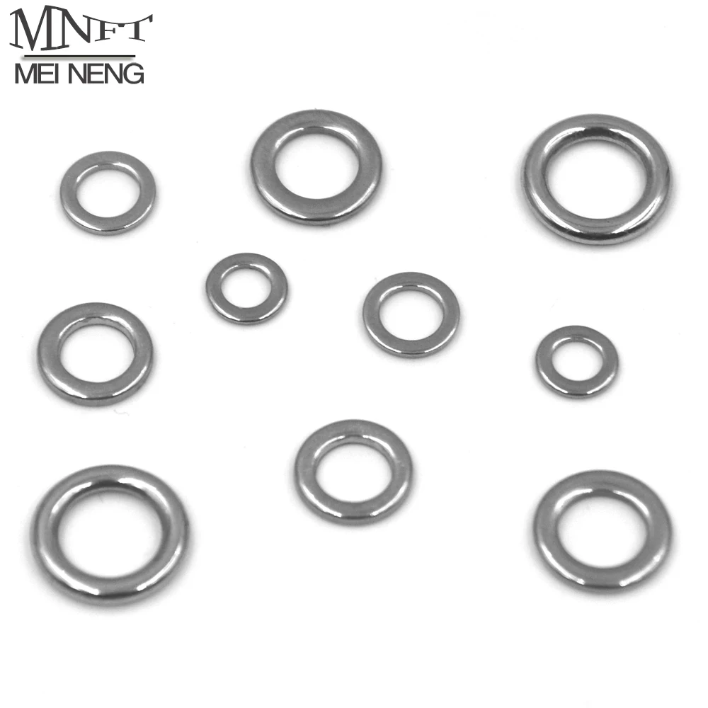 MNFT 30Pcs High Strength Stainless Solid Rings Fishing Lure Ring Fishing Accessories Custom Lure Components