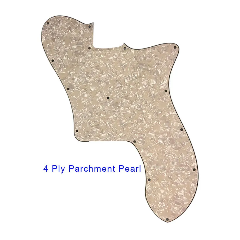 Pleroo Custom Guitar Parts - For US FD 72 Tele Deluxe Reissue Guitar Pickguard No Pickup Blank Replacement