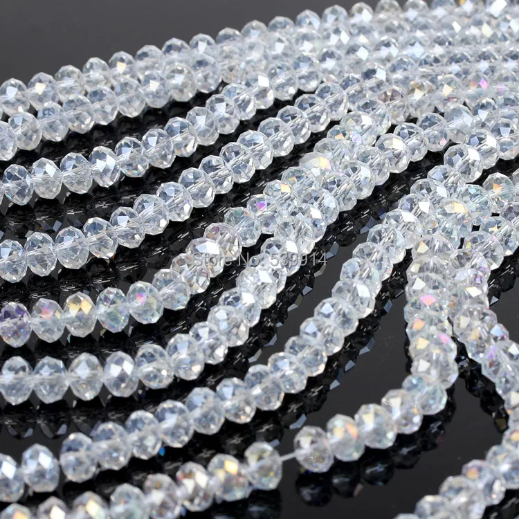 8x5mm 200 pcs/lot AB Color Cut&Faceted Glass Beads,Spacer Beads,Crystal Glass beads