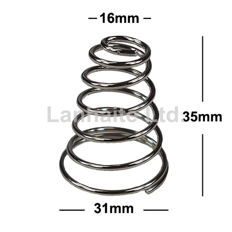 DIY Nickel-plated Battery / Driver Contact Support Springs 31mm(D)x35mm(H) for Flashlights ( 1 pc )