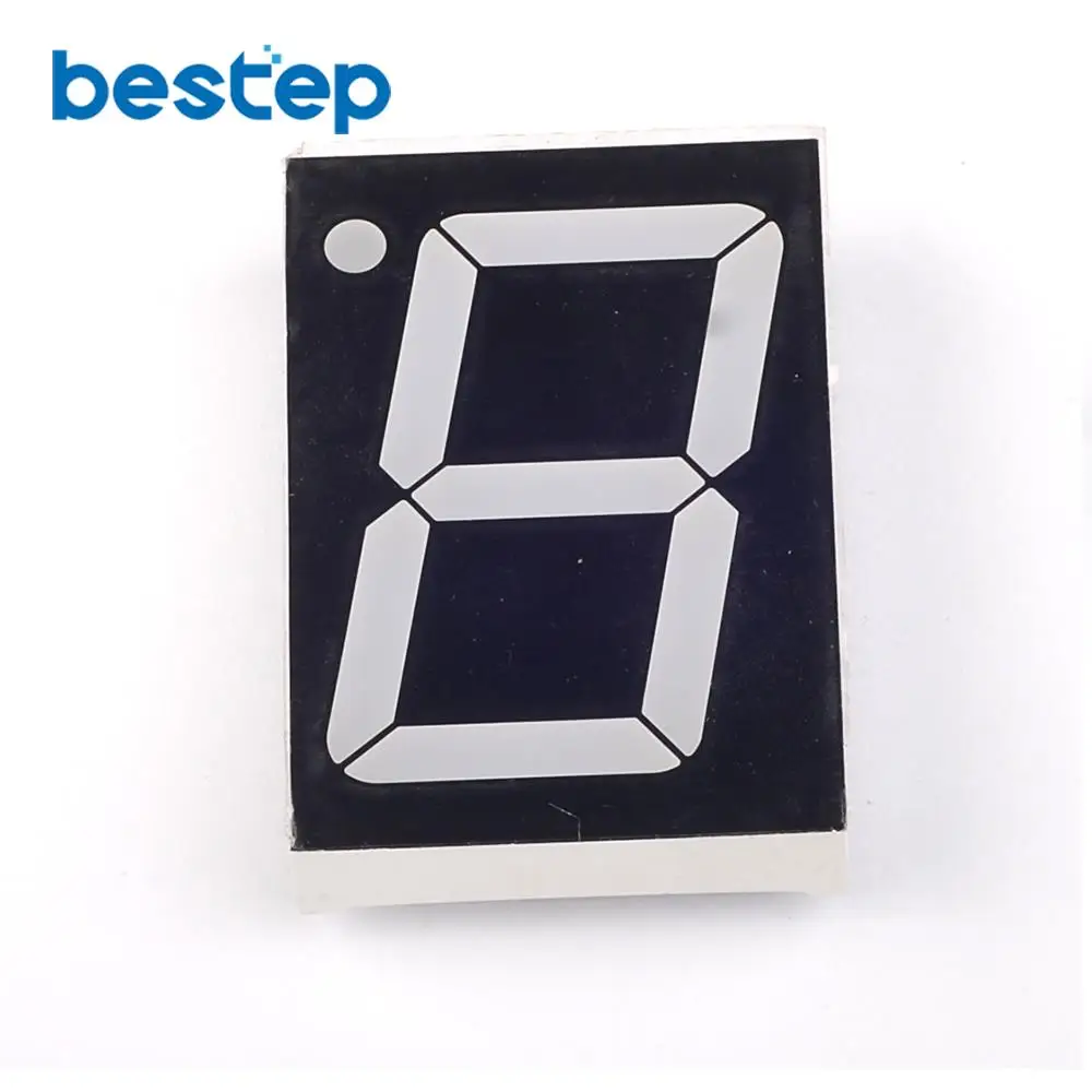 

10PCS 1Bit Digital Tube 7 segment 1.8" inch Red LED Display Common Anode Free Shipping