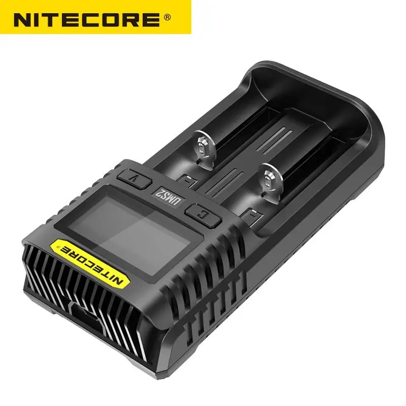 NITECORE UMS2 Intelligent 2- Slot QC Fast Charging Current Multi - Compatible USB Charger