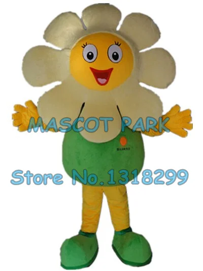 Zonnebloem Mascot Kostuum Zon Bloem Mascotte Custom Volwassen Grootte Stripfiguur Cosply Carnaval Kostuum 3264