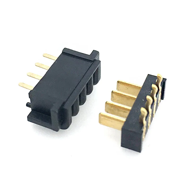 original 4PIN micro Inner battery connector holder clip contact pitch 2.5mm 90 degree bend foot male and female Band fixed point