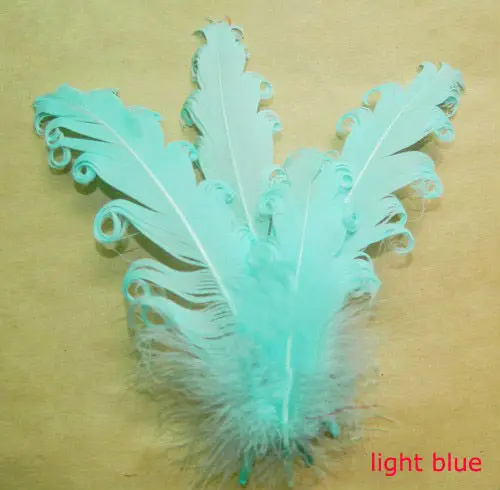 Plume Decoration!100pcs/lot  15-20cm Curly Nagorie Goose Feather for Feather headband 14Colours Available