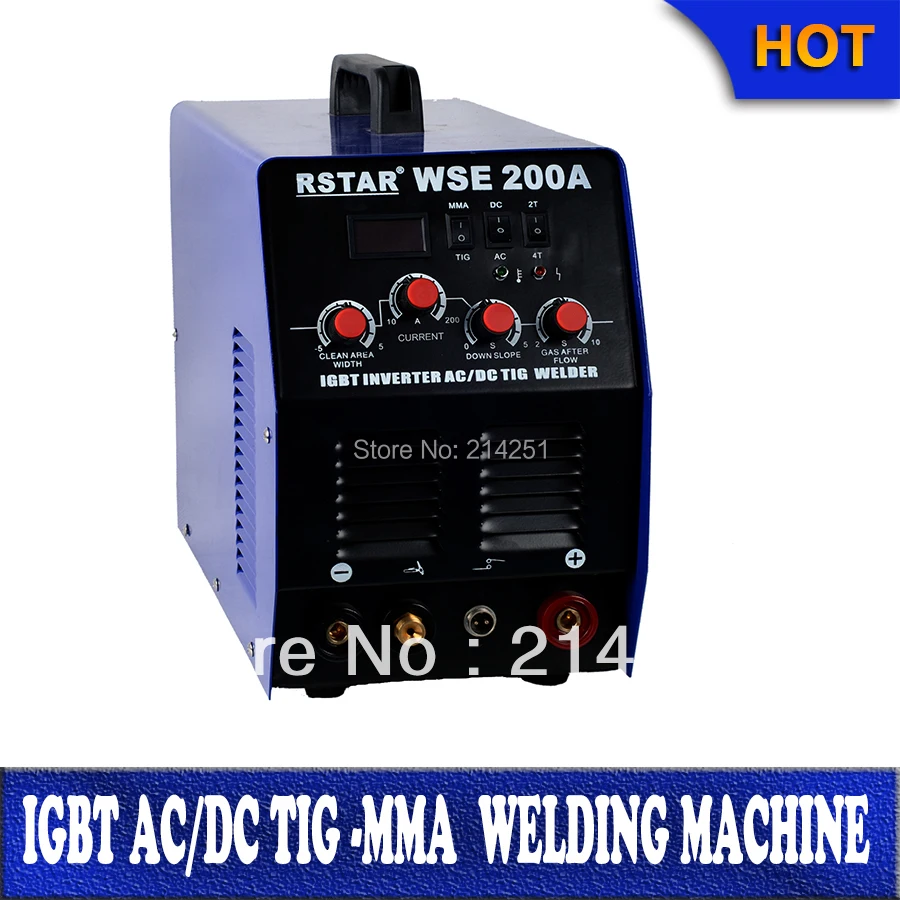 

Rstar factory wholesale igbt Digital inverter wse200 tig200 ac dc tig mma welder Inverter weld aluminium machine