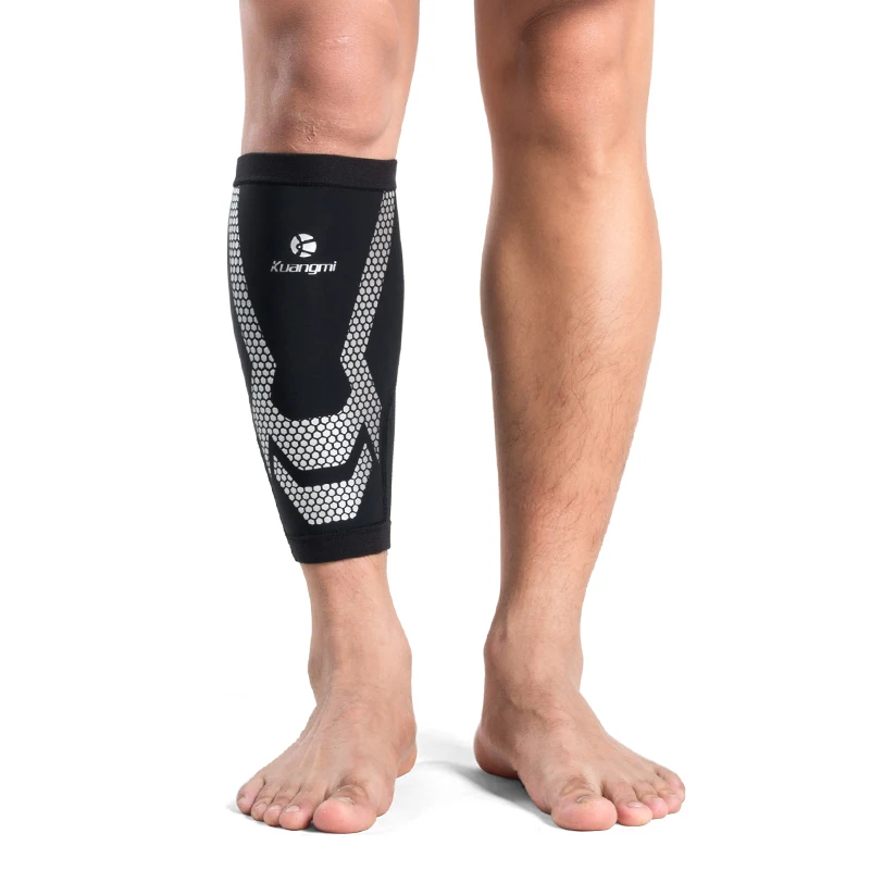 

Kuangmi-Professional Protective Calf Compression Sleeves, Safety Shin Guard, Football Calf Support, Running, Cycling, 1 Pc