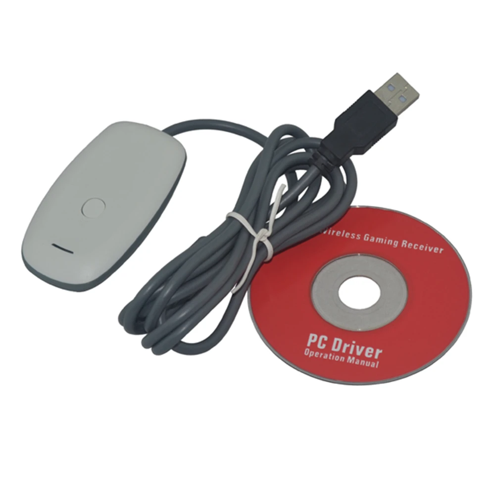 Wireless Gamepad PC Adapter USB Receiver For Xbox 360 Game Console Controlle with CD driver Manual