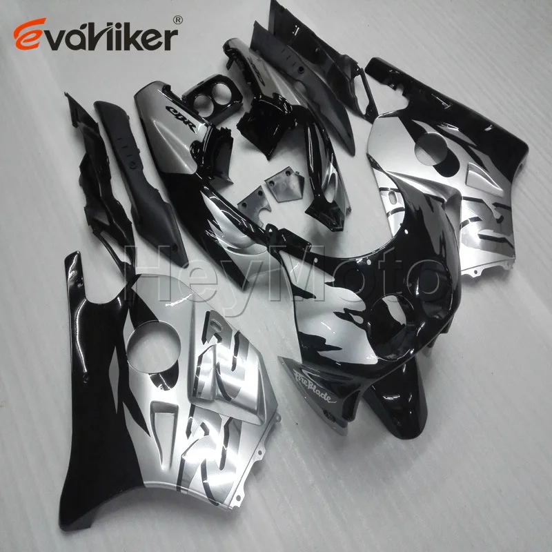 ABS motorcycle fairing for CBR250 RR MC22 1990 1991 1992 1993 1994 1995 1996 1997 1998 1999 silver black Injection mold