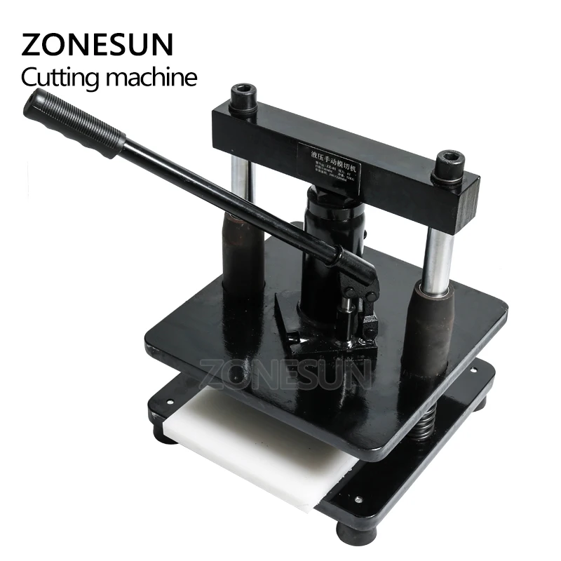 ZONESUN leather Hydraulic manual die cutting machine photo paper PVC/EVA sheet mold cutter cutting die for DIY papercraft