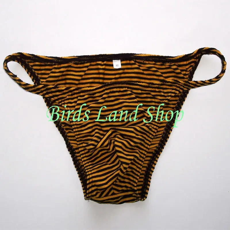 Mens String Bikini Stripe Jersy Poly/Cotton/Spandex G377C Narrow Waist