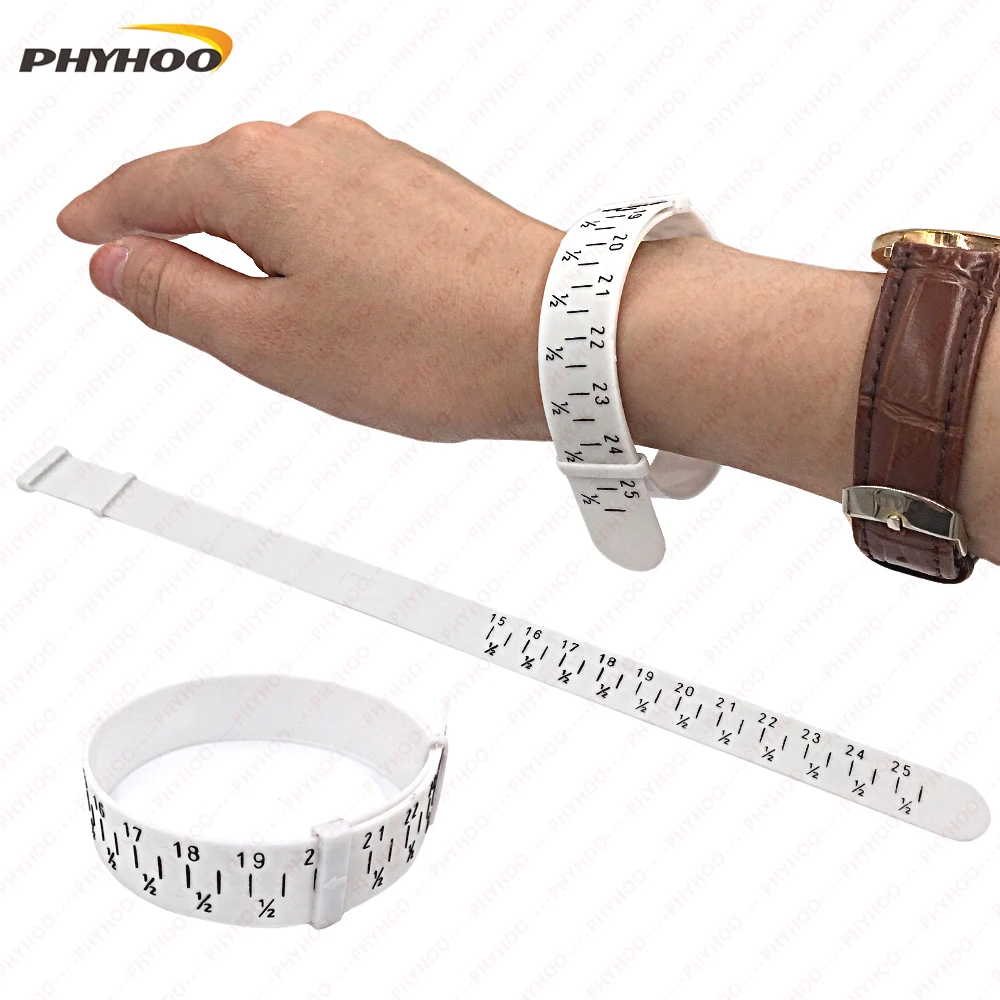 Plastic Bracelet Sizer Gauge Adjustable Bangle Measures 15-25cm Jewelry Making Bracelet Sizing Tools DIY Tool