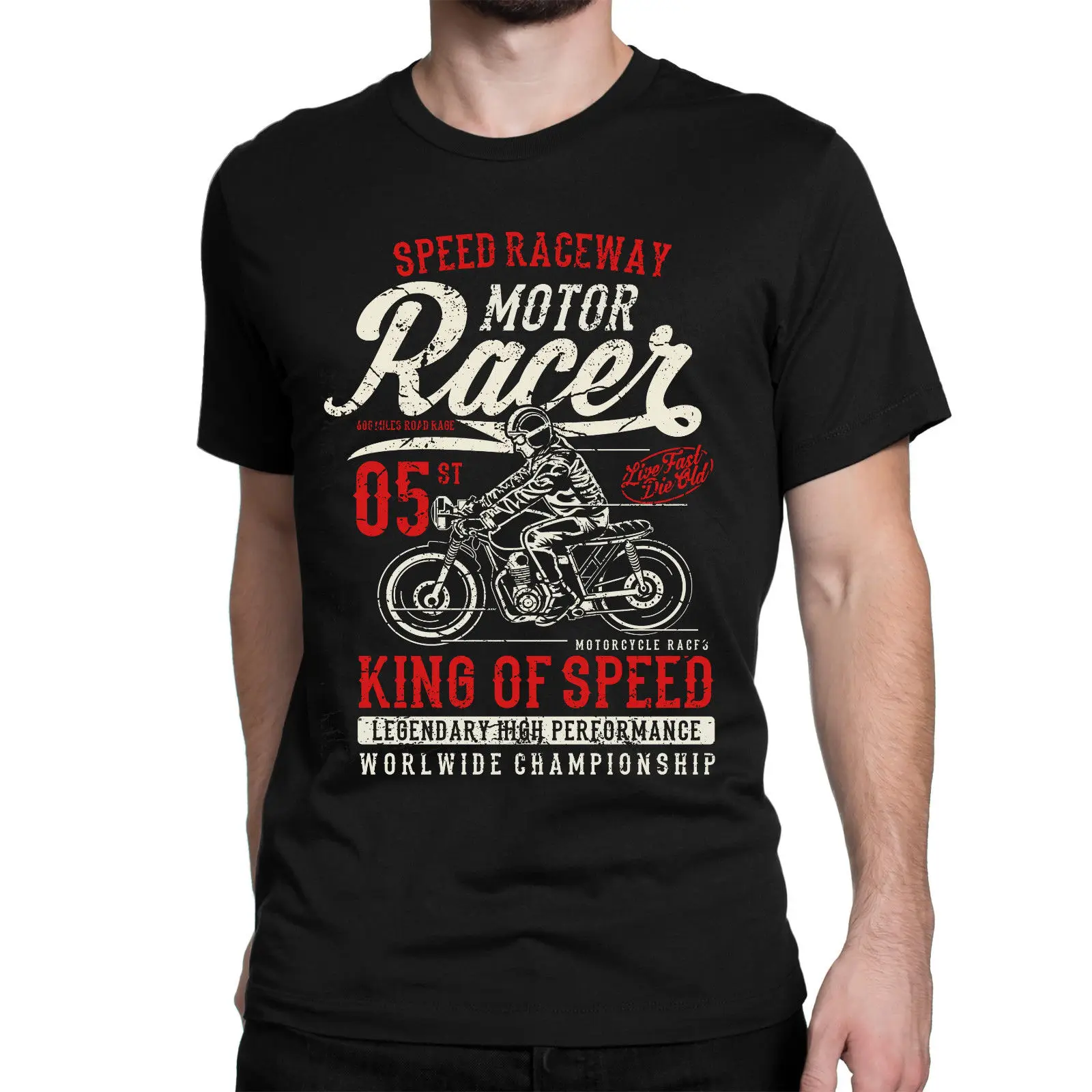 2019 Fashion Summer Style T-shirt Motorcycle Biker Motor Racer Racings Vintage Custom Tees Tee shirt