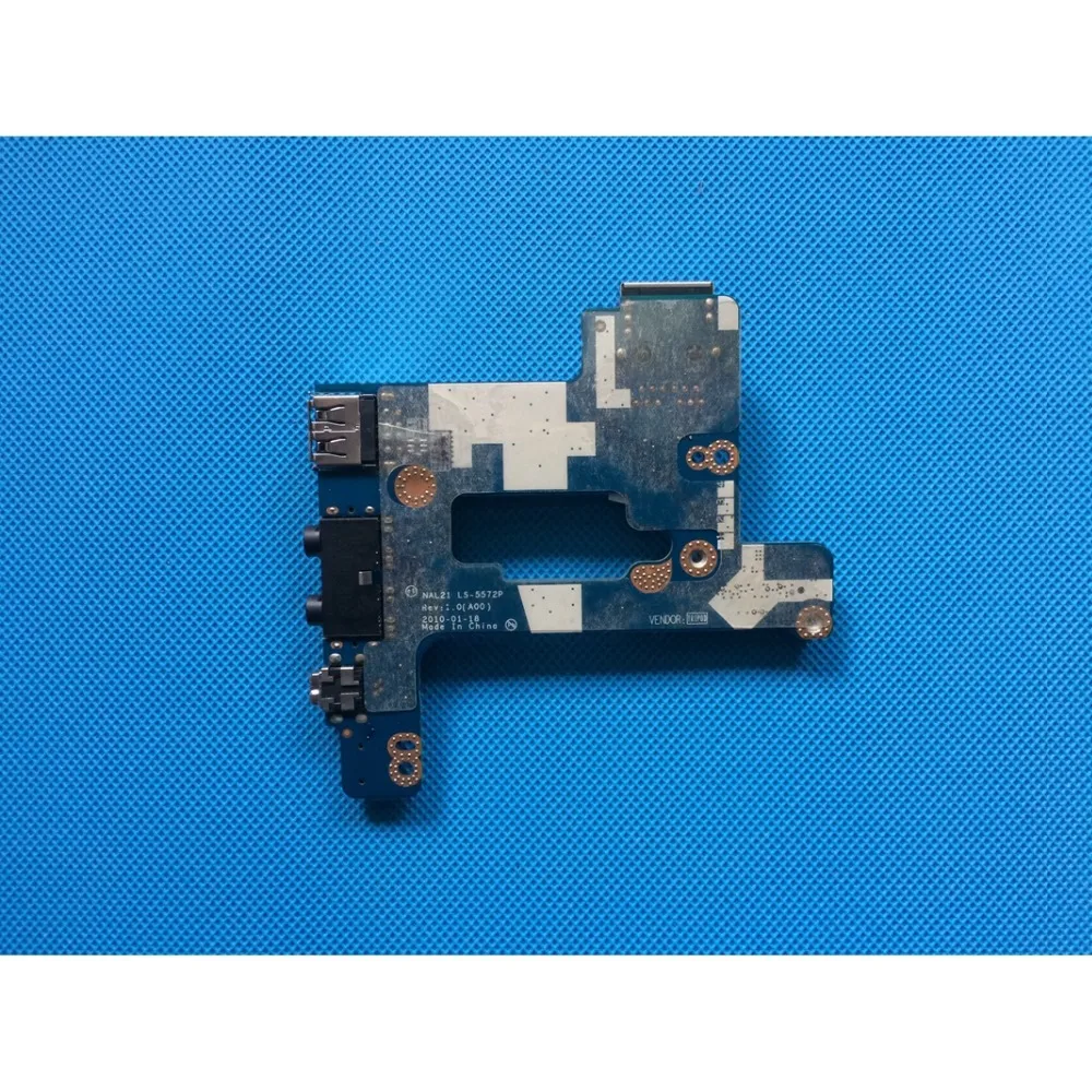 NEW Audio Jack Ports / USB / RJ-45 / Power Button IO Circuit Board - FNW4D / NAL21 LS-5572P for Latitude E6510 / Precision M4500