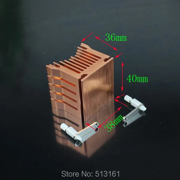 2ピースアルミニウムクーラーヒートシンクdiyノースブリッジゴールデンクーリングヒートシンク