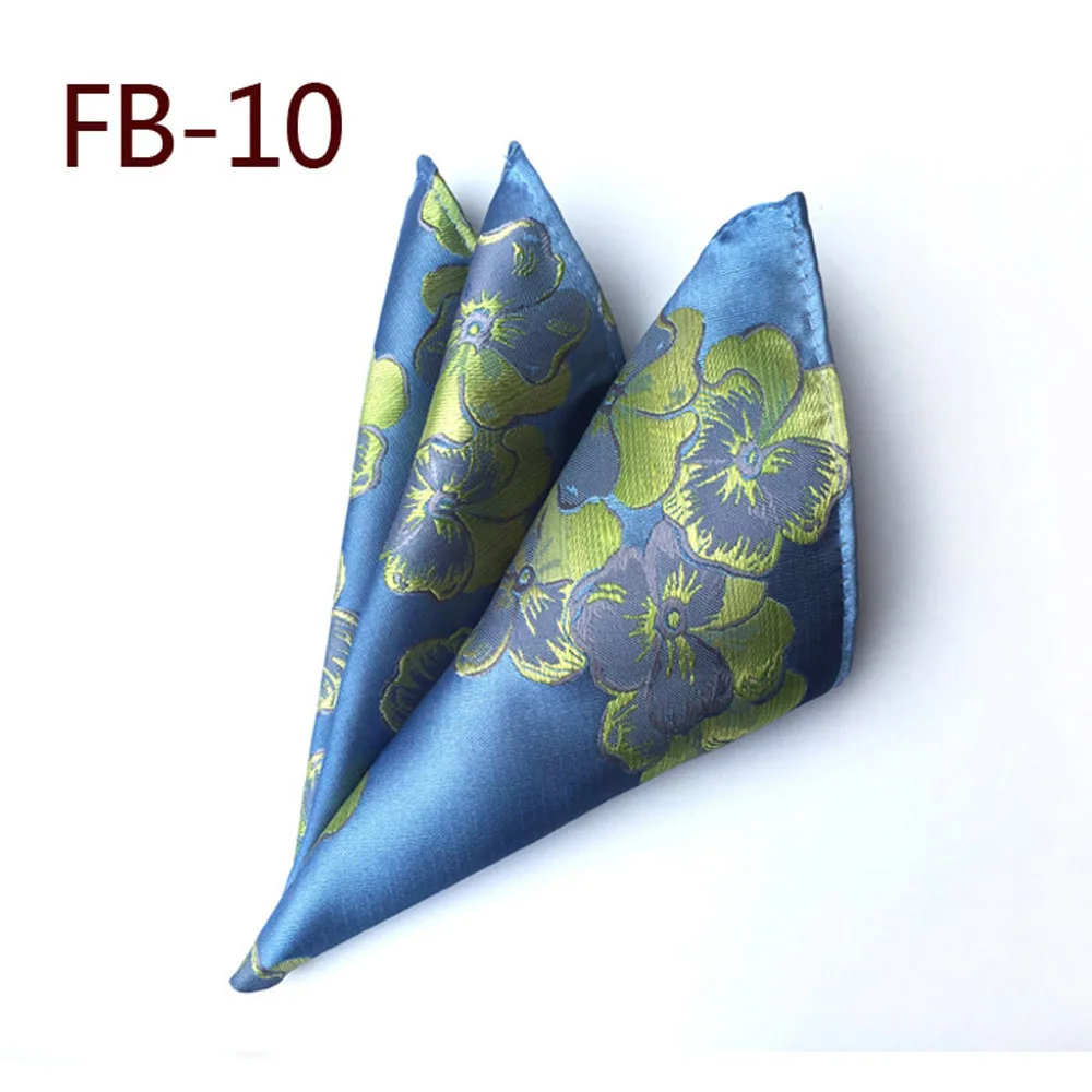 Men Bright Color Floral Print Pocket Square Hanky Wedding Party Handkerchief BWTHZ0319