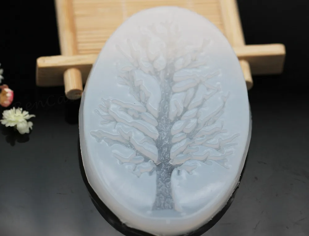 1pcs Transparent Christmas Tree Liquid Silicone Resin Molds For DIY Jewelry Pendant Necklace Accessories Making