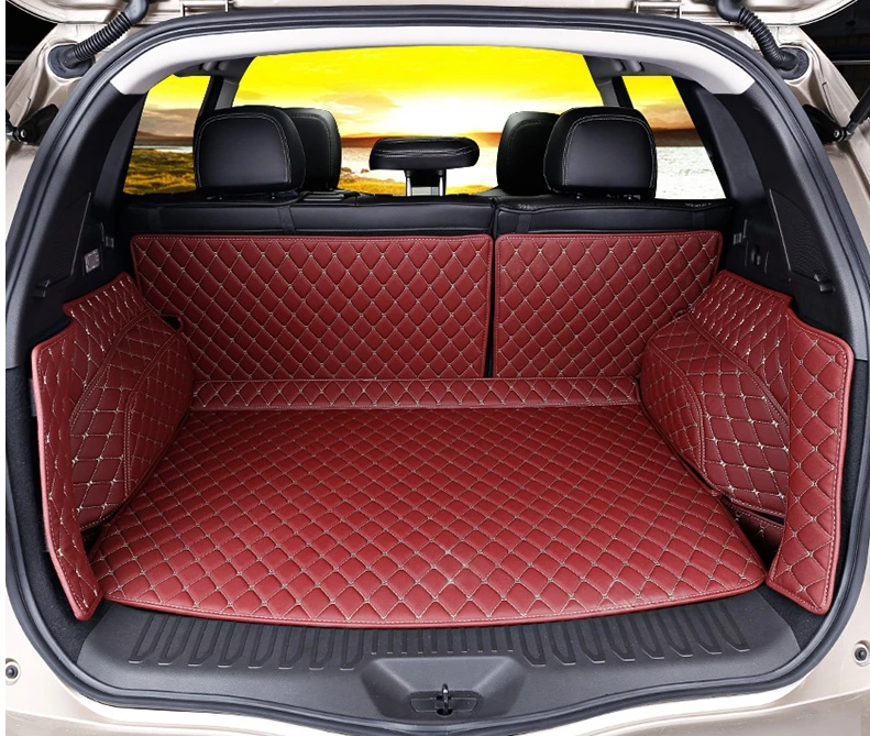 High quality! Full set trunk mats for New Renault Koleos 2017 waterproof durable rear cargo liner mat boot carpets,Free shipping