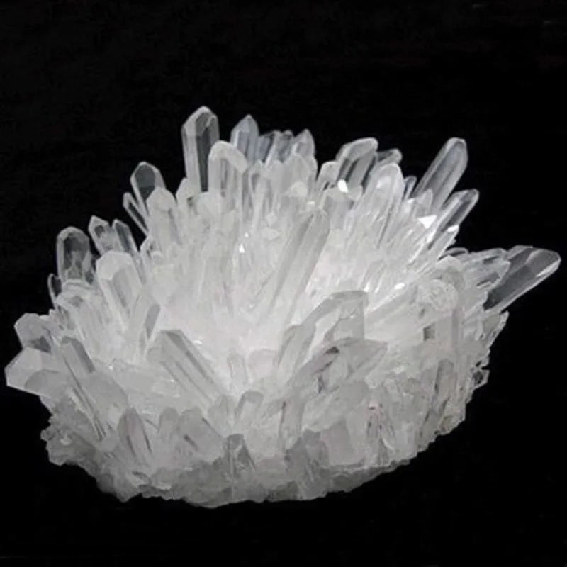 Natural Crystal Druse Quartz Cluster Nunatak Decoration Chakra Healing Reiki Stone Column Point Radiation